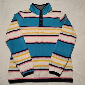 Passenger Clothing Women's Fleece Striped Pullover Size Small